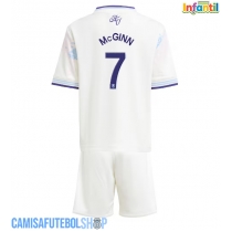 Camisa de time de futebol Aston Villa John McGinn #7 Replicas 3º Equipamento Infantil 2025-26 Manga Curta (+ Calças curtas)